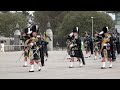 Cock o the north by the massed pipes  drums as they march off at gordon barracks aberdeen 2019