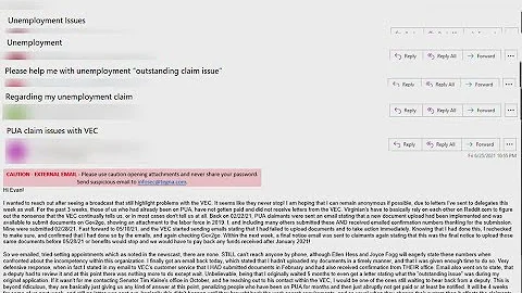 Virginia Unemployment Claimants Report Ongoing Iss...