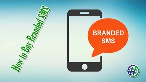 How to Buy Branded SMS From Hajana One