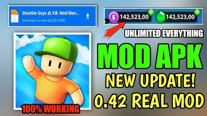 Stumble Guys MOD APK 0.62 (Menu: Unlimited money and gems) Download