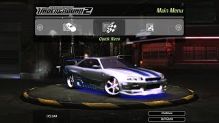 Built Brian-O-Connor's Nissan Skyline R34 GT-R from 2 Fast 2 Furious in Need For Speed Underground 2