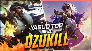 Dzukill - Yasuo vs Fiora TOP Patch 25.20 - Yasuo Gameplay