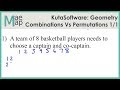 Permutations and Combinations Quiz