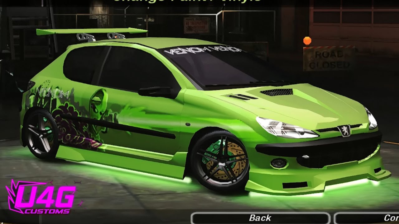Peugeot 206 Customization Need For Speed Underground 2 U4G Customs #3 ...