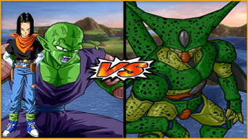 Dragon Ball Z Budokai Tenkaichi 3 - Piccolo (End) and Android 17 VS 1st Form Cell [Request Match]