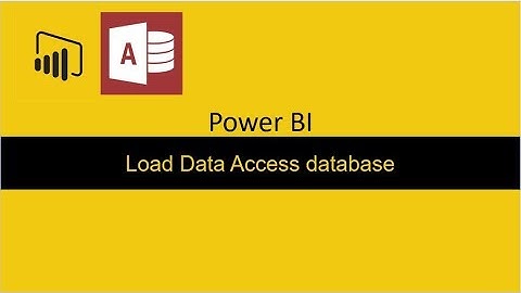 Import Data Access Database Power BI