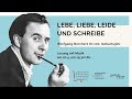 "Lebe, liebe, leide und schreibe" - Wolfgang Borchert im 100. Geburtsjahr. Lesung mit Musik