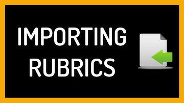 Importing a Rubric Package into Blackboard