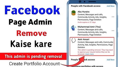 This Admin Is Pending Removal Facebook||How To Remove Admin From Facebook Page 2025