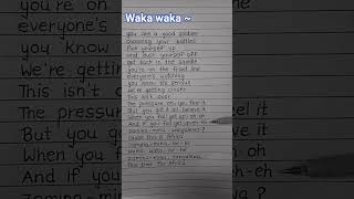 Best World Cup Song Lyrics Waka Waka By ~ Shakira #lyrics #shakira #wakawaka