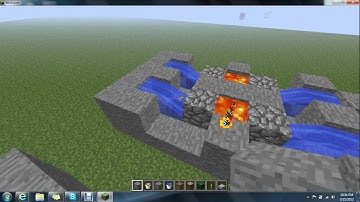 minecraft how to make a 4 person cobblestone generator