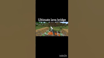 Ultimate lava bridge. 🌉 #minecraft #hacks #shorts