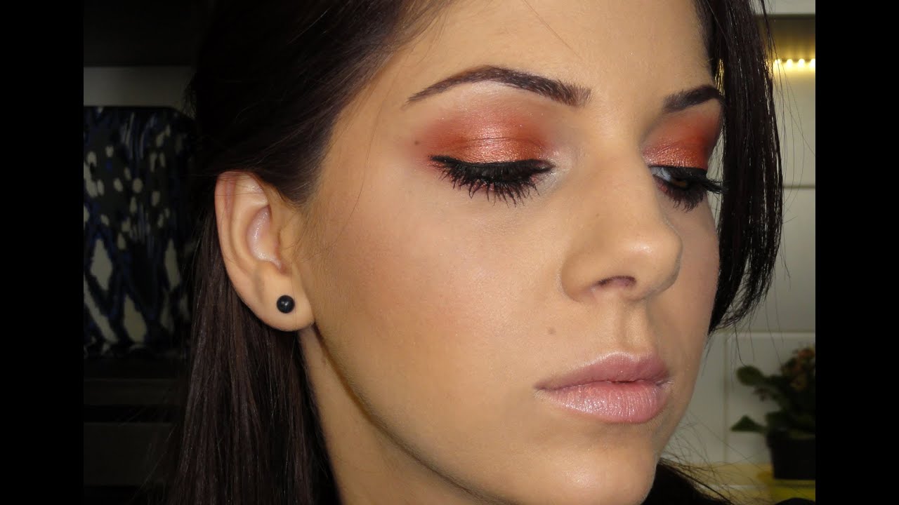 Copper Eyeshadow Tutorial MAC Coppering Makeup Look YouTube