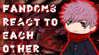 Fandoms react to each other Sukuna // Itadori Yuji // Gacha React // jjk chapter 257