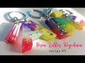 Super FUN! Resin Letter Keychain Design #8 | RESIN CRAFTS 101 |  Small Biz | Tiktok Small Business