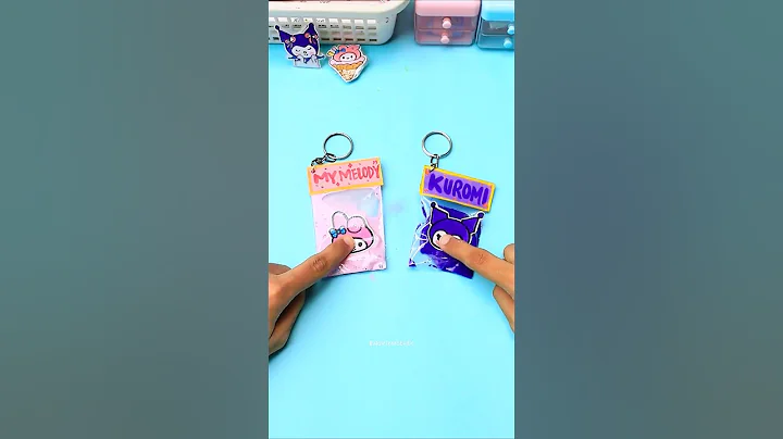 DIY cute 💗Sanrio 💗Squishy Keychain idea #diy #shorts #youtubeshorts #art #squishy #keychain #sanrio