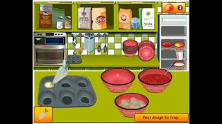 Sara's Cooking Class Cherry Cupcakes Game Play Free Game - B6 Games screenshot 2