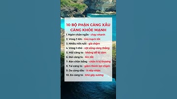 10 BỘ PHẬN CÀNG XẤU CÀNG KHỎE MẠNH #dsdaiminh #shorts #health