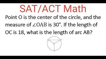 Finding LENGTH Of Arc AB