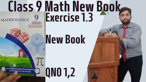 9th Class Math |Exercise 1.3|Question No 1&2|By House of Mathematics