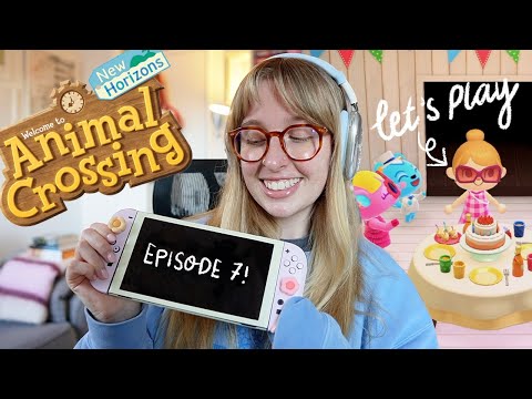 Let's play: Animal Crossing (ep. 7) 🎮🏝️⭐️🎟️ BIRTHDAY, new campsite villager and infrastructure