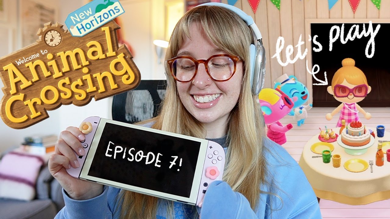 Давайте поиграем: Animal Crossing (эп. 7) 🎮🏝️⭐️🎟️ ДЕНЬ РОЖДЕНИЯ, новый житель лагеря и инфраструк...