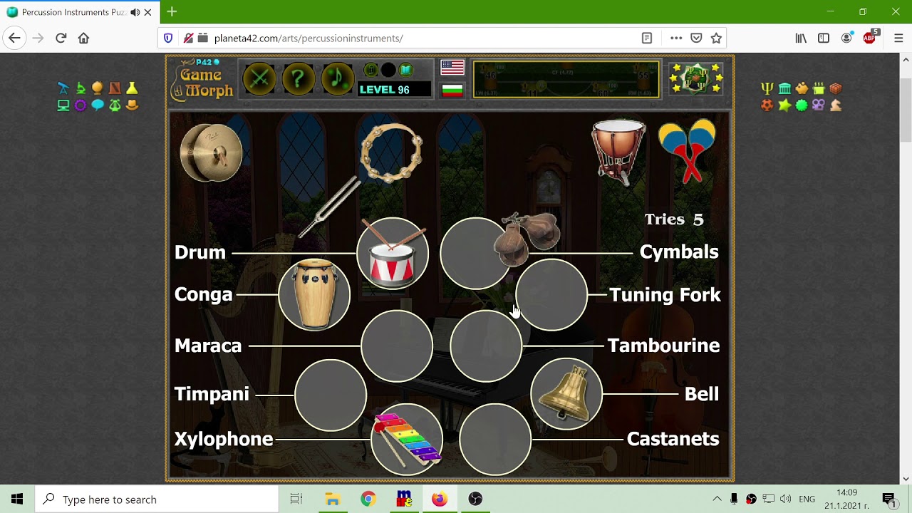 P42 Percussion Instruments Puzzle YouTube