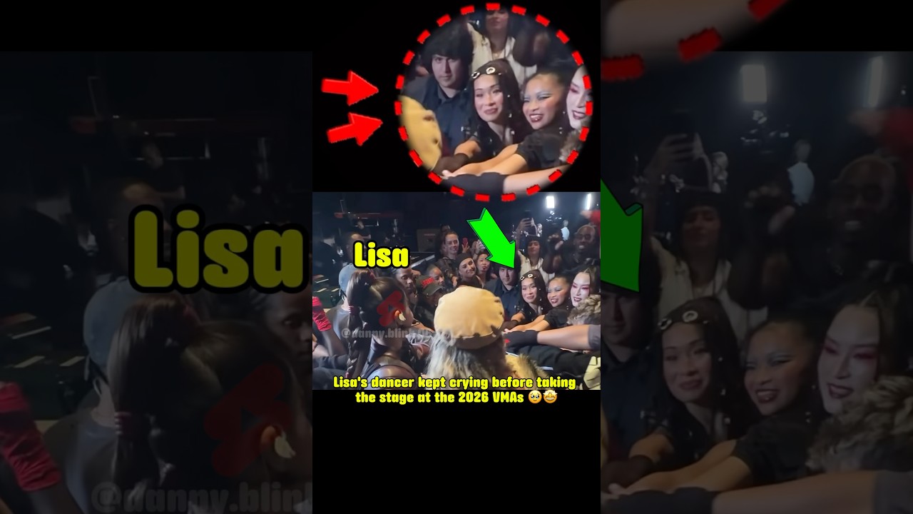 Lisa's dancer kept crying before taking the stage at the 2026 VMAs #lisa #blackpink