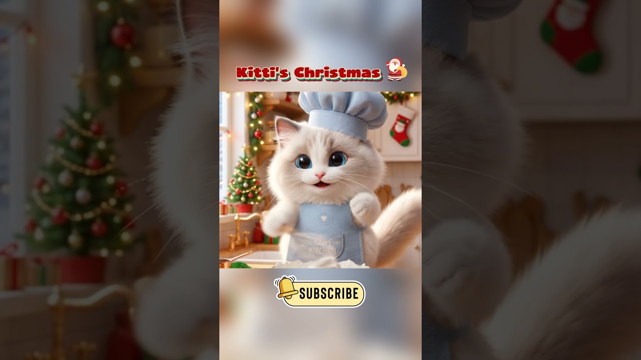 What Happens When a Cat Cooks Christmas Dinner? 🐱🎄 