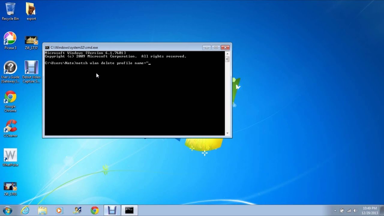 How To Delete A Network Profile In Windows 8 YouTube