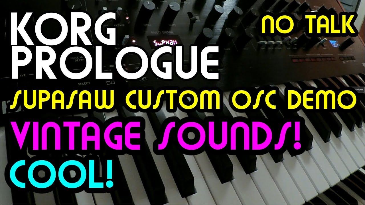 SupaWave Custom OSC // Korg Prologue Custom Oscillator Demo - YouTube