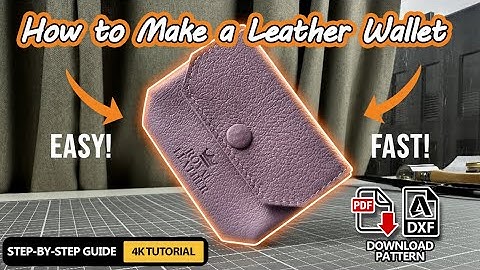 Leather Wallet Tutorial | Step-by-Step Wallet Sewing Guide + Pattern (Royal Leather Bags)