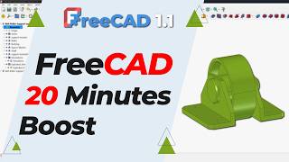 FreeCAD Full Project for Beginners: Part Modeling, Assembly Constraints & Motion