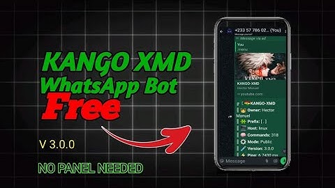 HOW TO DEPLOY KANGO XMD WhatsApp Bot V3.0.0 | for free no panel needed