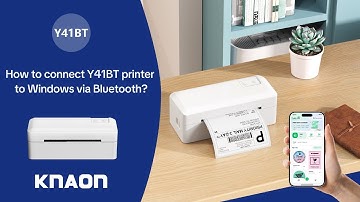 How to connect Y41BT printer to Windows via Bluetooth?