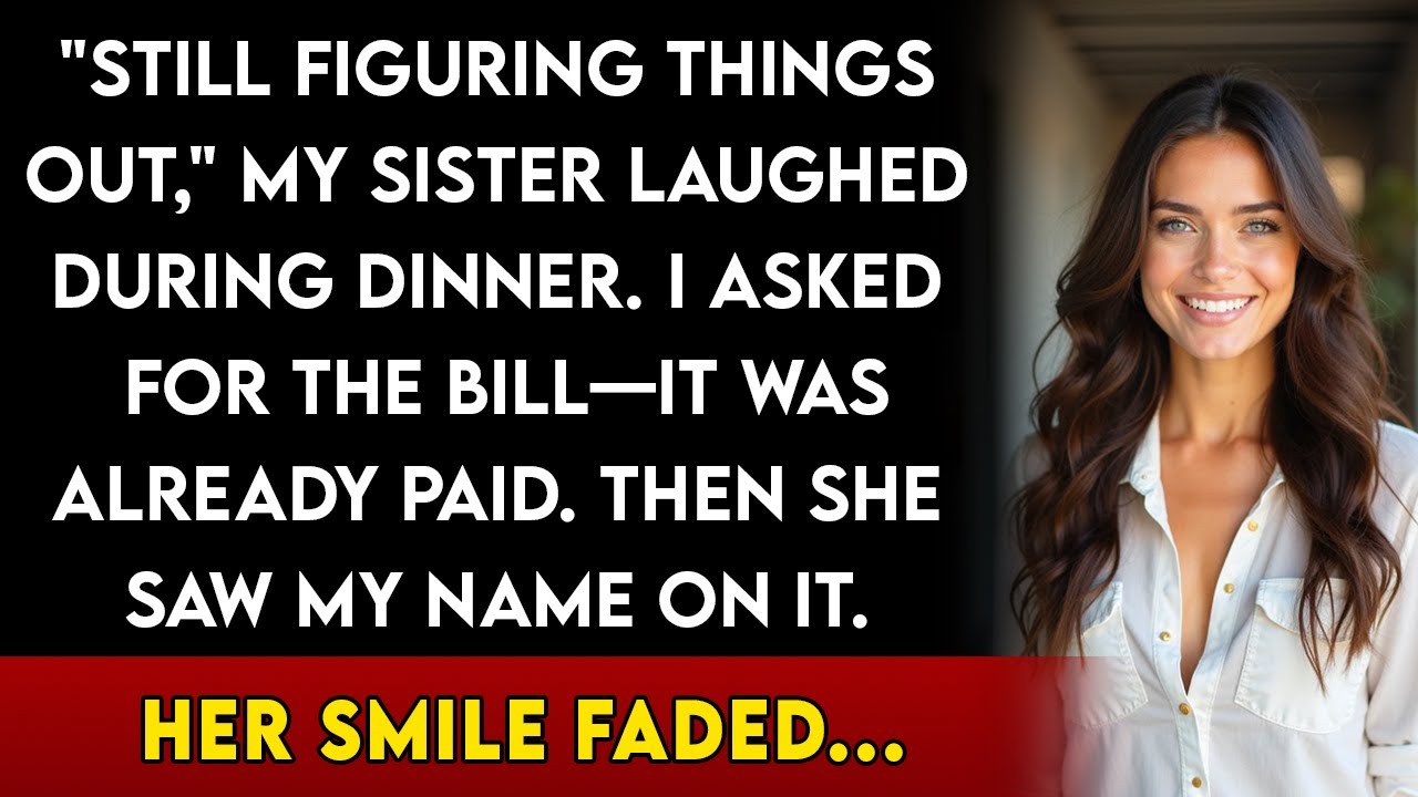 Моя сестра посмеялась надо мной за ужином, а потом поняла, что я владелец компании