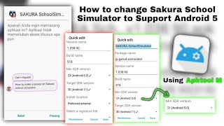 How to Change Sakura School Simulator to Support Android Version 5 screenshot 4