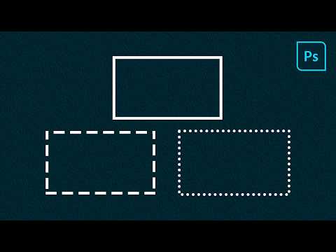 How to make a hollow rectangle in photoshop | How to make a hollow box in photoshop