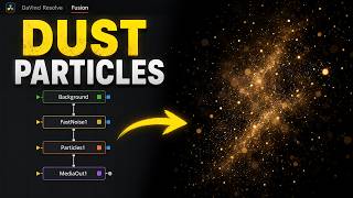 How to create dust particles in fusion Davinci Resolve
