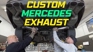 Fabulous Fabrication! Custom Exhaust Cutouts on AMG Mercedes!