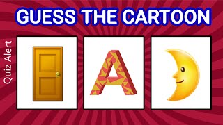 Guess The Cartoon By Emoji | Emoji Game |quiz alert