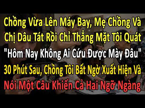 Chồng Vừa Lên Máy Bay, Mẹ Chồng Tát Tôi Rồi Quát: "Hôm Nay Không Ai Cứu Được Mày Đâu." 30 Phút Sau,