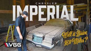 Barn Find Chrysler Imperial Parked 22 Years Will It Run And Drive 950 Miles Home?