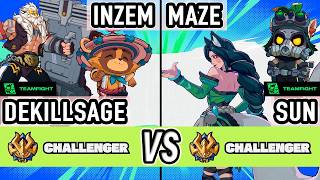 2XKO Season 2 ▰ INZEM + Dekillsage (Teemo / Braum) vs Maze + Sun (Ahri / Teemo) ▰High Level Gameplay