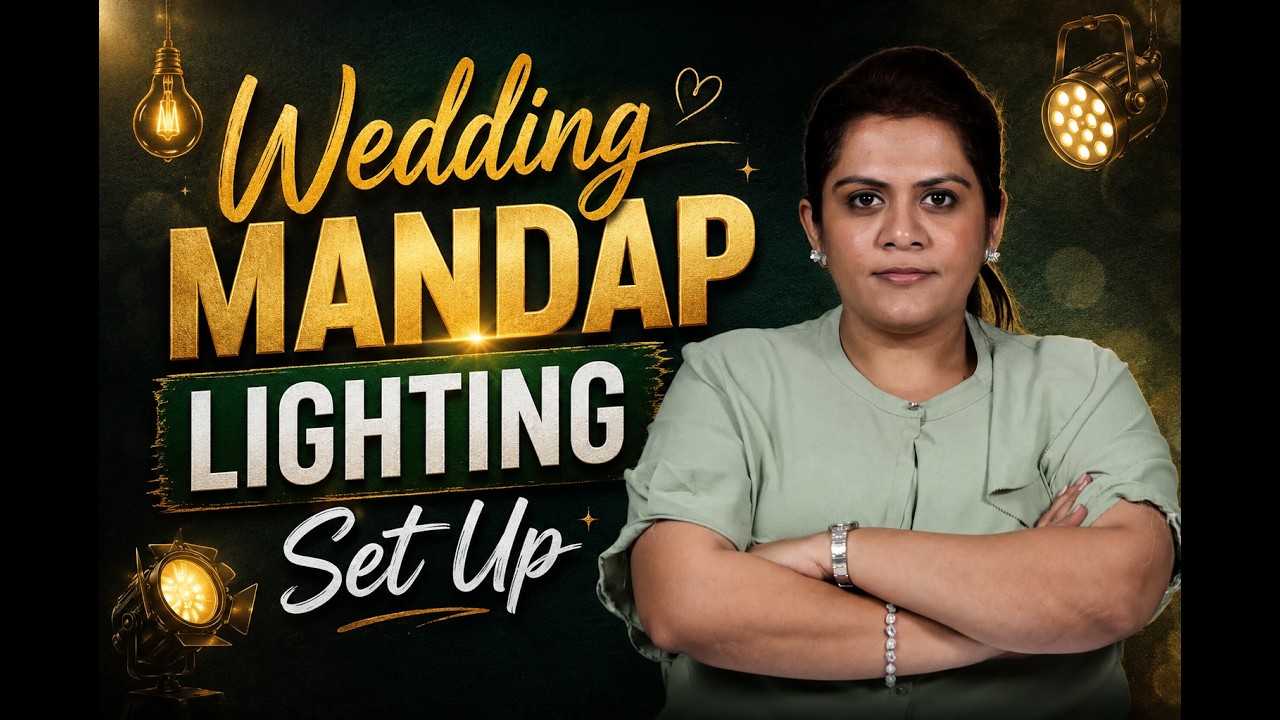 Wedding Mandap ka Lighting Set Up , Get Sharp & Accurate Colors in Photography & Videography