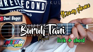 Buruh tani - marjinal - cover ukulele senar 4 || ft.sony plonco