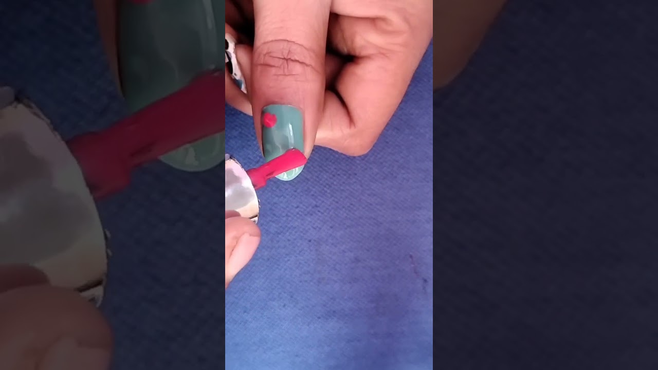 sheding white 🤍 with mixed colour nailart 💅 