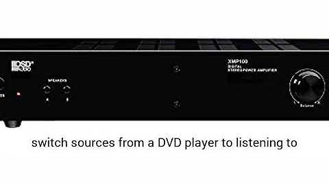 OSD 75W Class D Stereo Amplifier – 2 Channel Source Switch System, XMP100