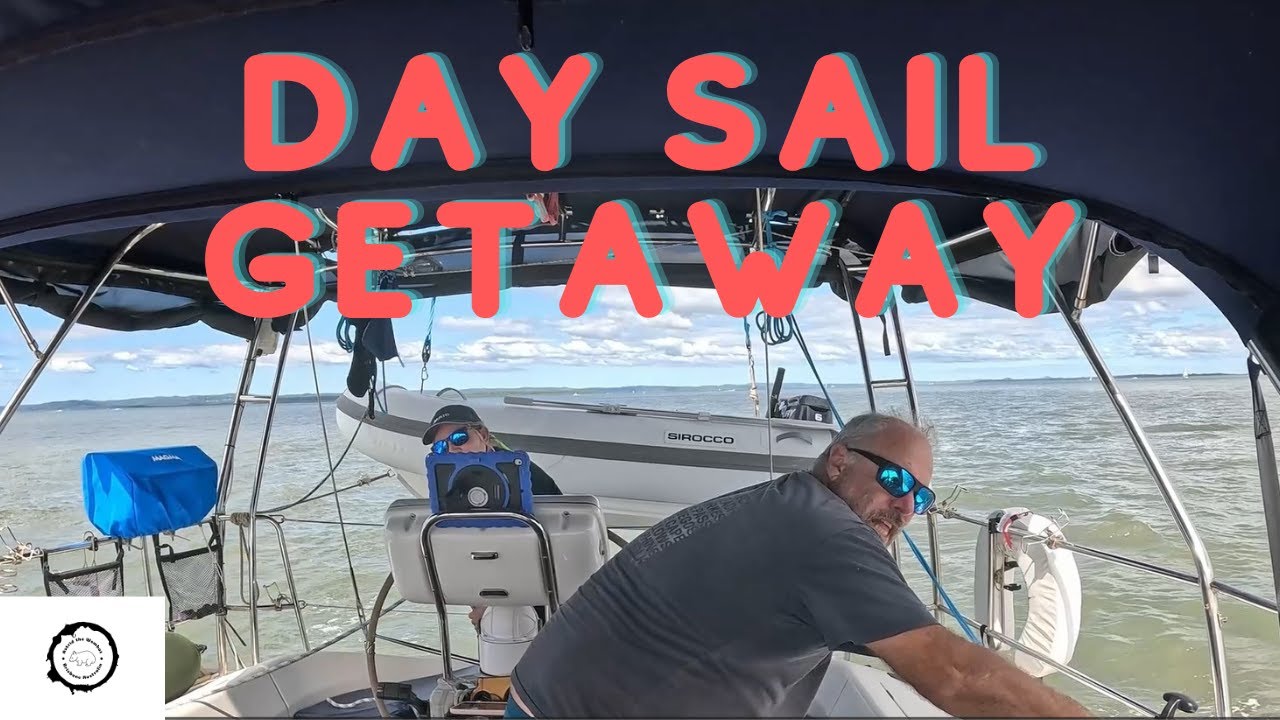 ⁣Day Sail Getaway: With the Mainsail fixed it's time for a Day of Sailing and Island Swimming Ep 76