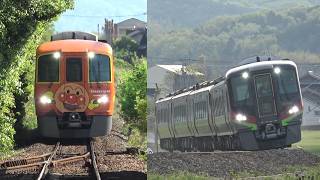 新緑の高徳線を走る2600系・2700系特急うずしお通過集